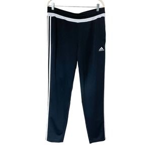 Adidas Climacool Athletic Striped Sweatpants Black Women's Size XL